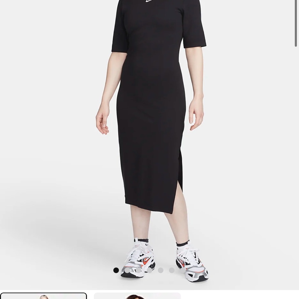 NWT Nike Black Midi Dress